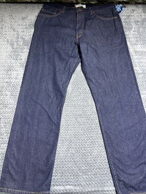 Levi’s Men's Dark Blue 505 Straight Leg Jeans